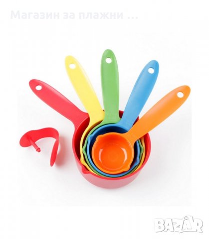 КОМПАКТЕН КУХНЕНСКИ СЕТ ОТ 5 БРОЯ МЕРИТЕЛНИ ЛЪЖИЦИ ОТ 30 ДО 250МЛ - код 9028