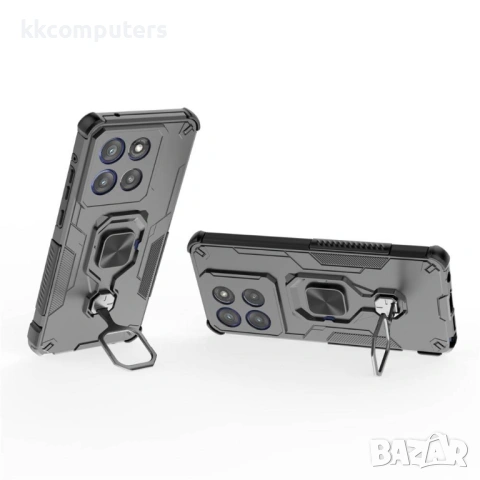 WANLONFENG Защитен калъф с Протектор за Motorola Edge 60 Pro 5G | Удароустойчив PC+TPU, Стойка, Темп, снимка 7 - Калъфи, кейсове - 53097482