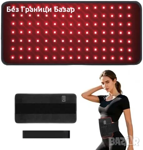 Нова LED Червена Инфрачервена Светлина 660nm 850nm Колан Подложка за Тяло