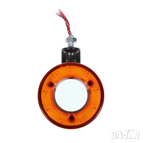LED габарит за огледало 18 LED 12-24V червено-бял