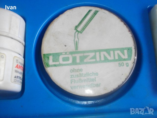 80 Вата-Ел.Поялник-Старо Немско Качество-Пълен Комплект-Тенол/Колофон/Паста/Припой, снимка 10 - Поялници и запояване - 41310227