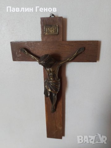 Стар кръст , Исус Христос 25х15см, снимка 5 - Други ценни предмети - 41394468