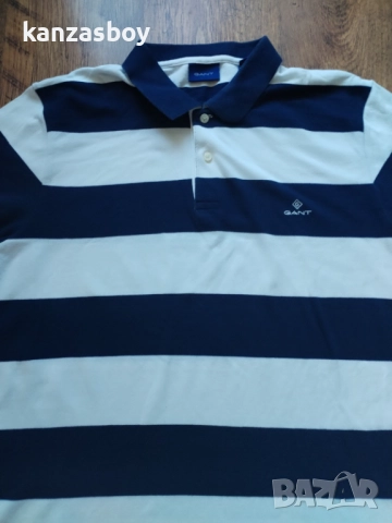 gant polo shirt - страхотна мъжка тениска XL, снимка 4 - Тениски - 52239469