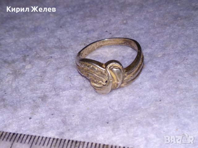 Стар СРЕБЪРЕН АРТ НУВО ПРЪСТЕН СРЕБРО 925 АНГЛИЯ МАЙСТОРСКА ХУДОЖЕСТВЕНА РЪЧНА ИЗРАБОТКА 38514, снимка 3 - Пръстени - 41451089