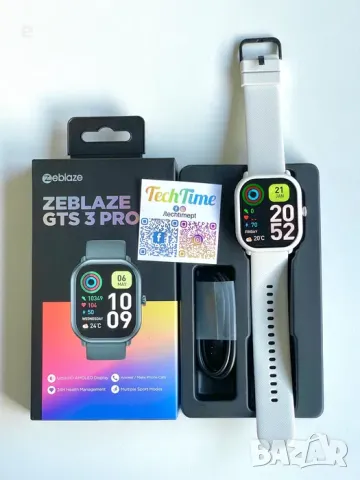 Смарт часовник Zeblaze GTS 3 PRO, AMOLED, 1.97'', Разговори,Водоустойчив. Бял НОВ, снимка 7 - Смарт часовници - 47963051