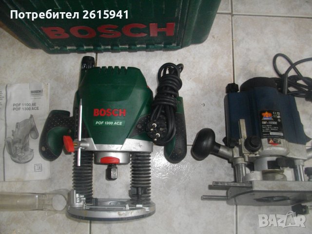 1300W-Bosch PHO2000/1050W-Top Craft-Дърводелска Оберфреза-Хол/КНР-Почти Нови-ОТЛИЧНИ-Ход 50мм-ф6/8мм, снимка 2 - Други инструменти - 40203716
