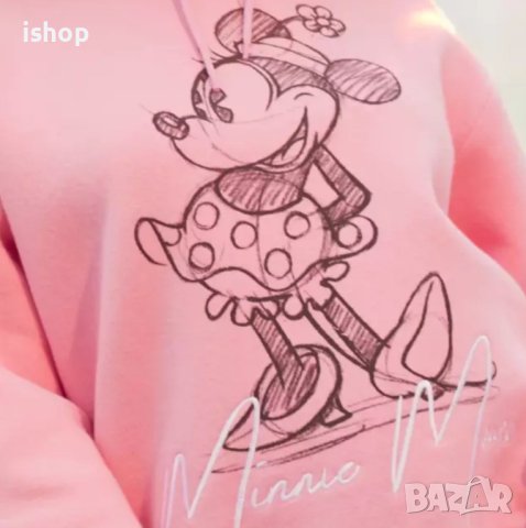 	Розов Дамски Суичър Minnie Mouse, снимка 5 - Суичъри - 40940610
