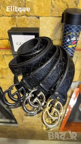 колани от естествена кожа в кутия Gucci , снимка 2 - Колани - 52907769