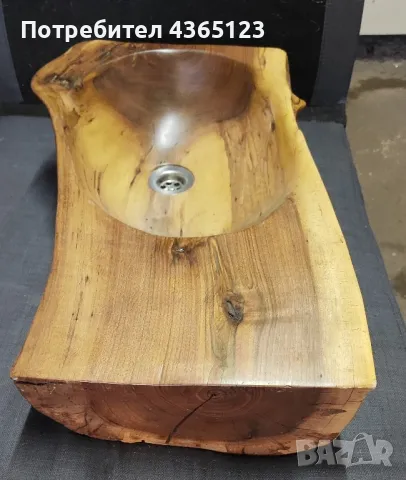 Дизайнерски мивки от орех ръчно изработени , снимка 1