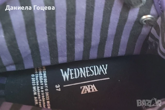Кецове Wednesday, Zara, лилави, номер 37, снимка 6 - Кецове - 51064257