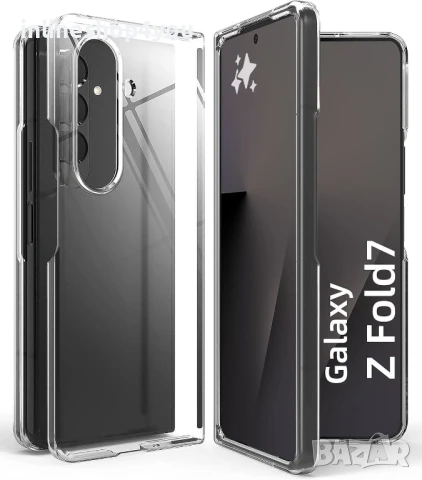 Прозрачен Кейс за Samsung Galaxy Z Fold7 от две части, снимка 5 - Калъфи, кейсове - 51239892