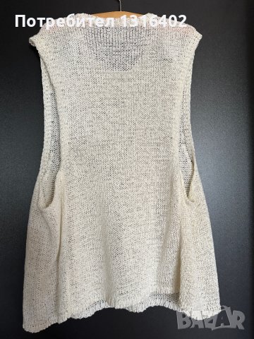 Късо пуловерче без ръкав, размер L, снимка 4 - Блузи с дълъг ръкав и пуловери - 41019767