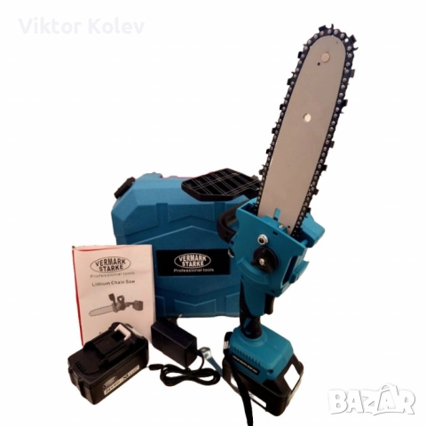 Немска акумулаторна (трион) резачка 24V 5Ah Vermark Starke 25см, снимка 3 - Други инструменти - 52941599
