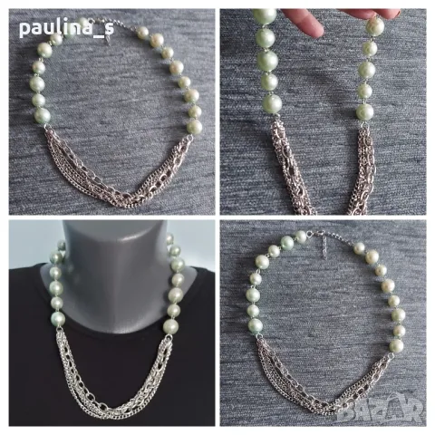 Колиета тип чокър от разноцветни перли / колие, чокър, перли , снимка 6 - Колиета, медальони, синджири - 37327531