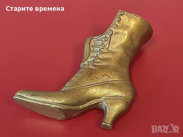 🥾 СТАРА ВИНТИДЖ МЕСИНГОВА ВАЗА, снимка 2 - Антикварни и старинни предмети - 56376727