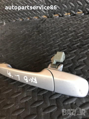 Външна дръжка за предна лява врата, сребриста за Mazda RX-8 RHD (2003-2008), снимка 2 - Части - 53612466