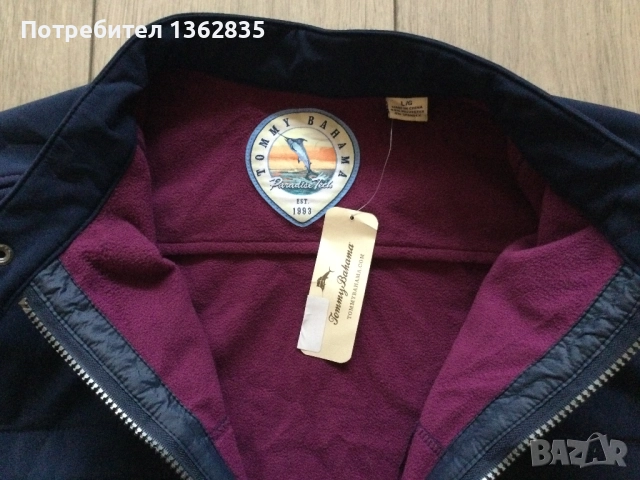 НОВО оригинално софтшел softshell яке TOMMY BAHAMA размер L от САЩ, снимка 5 - Якета - 52578929