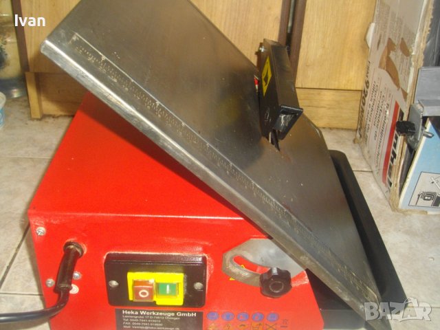 HEKA ф180mm/600W-Немска Профи Ел.Машина Мокро/Сухо Рязане Плочи/Плочки-С Вана За Вода-Почти Нова, снимка 2 - Други инструменти - 40982317