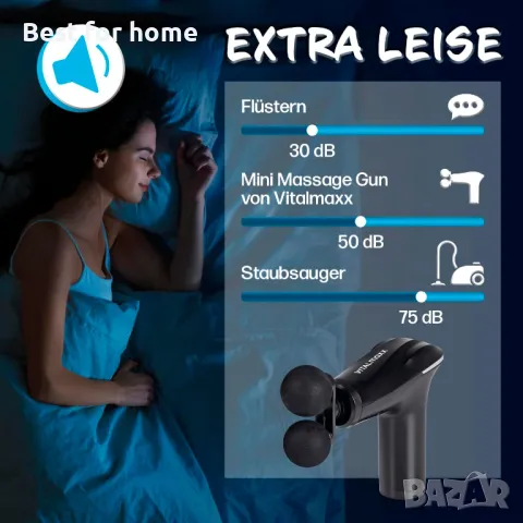 Масажен пистолет VITALmaxx с 6 нива на мощност, снимка 6 - Медицинска апаратура - 49122558