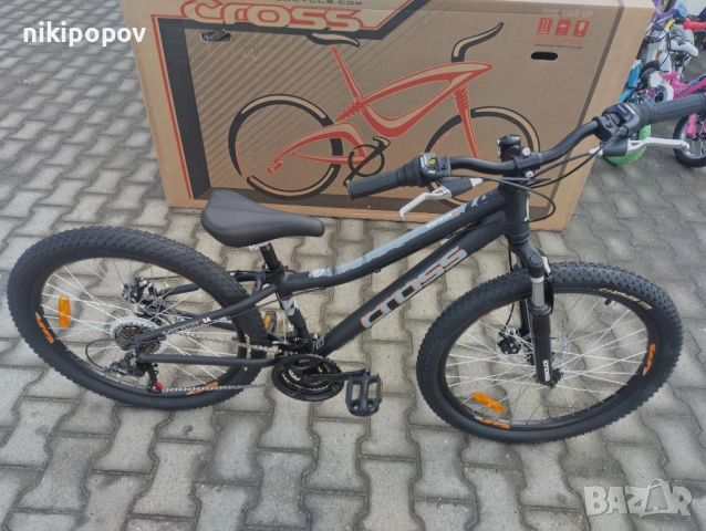 CROSS Алуминиев велосипед 24" SPEEDSTER boy 2db черен/сив, снимка 3 - Велосипеди - 53561334