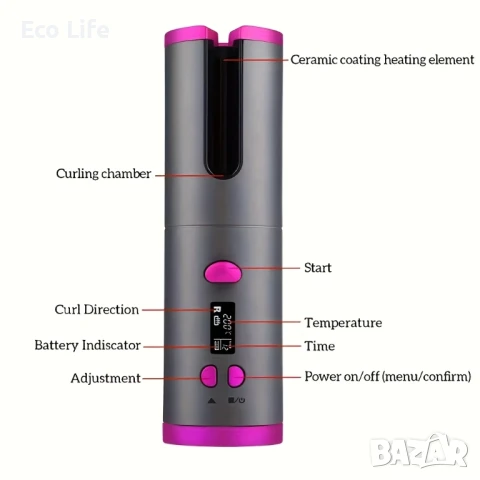 Автоматична маша за коса, снимка 5 - Маши за коса - 50541250