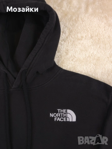 The North Face cropped худи дамско употребявано, размер S, черно, снимка 2 - Суичъри - 53596295
