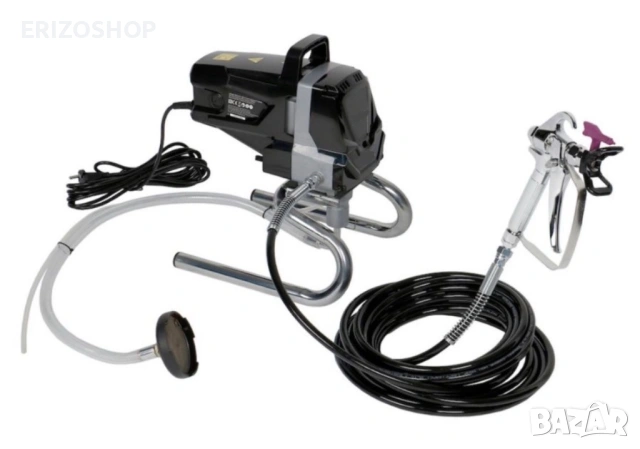 Помпа за безвъздушно боядисване PRO-PS1010, 1010 W, 200 бара, Дебит на боята 1,5 л/мин , снимка 7 - Други инструменти - 45990978