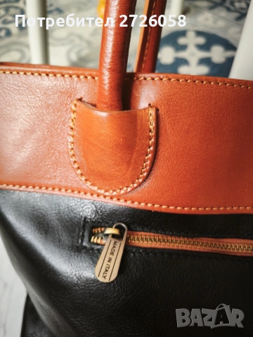 Италианска чанта от естествена кожа , снимка 4 - Чанти - 53768886