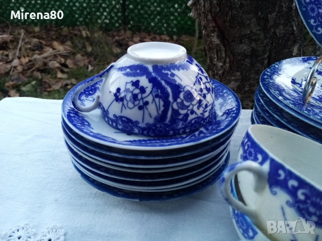 Винтидж японски сервиз за чай, снимка 3 - Сервизи - 52950731