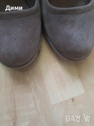 Обувки с платформа от естествен велур, снимка 4 - Дамски ежедневни обувки - 40977765