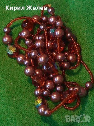 МАРКОВО КОЛИЕ ЧЕРНИ ПЕРЛИ и ФАСЕТИРАНИ КРИСТАЛНИ МЪНИСТА 9174, снимка 3 - Колиета, медальони, синджири - 29721855