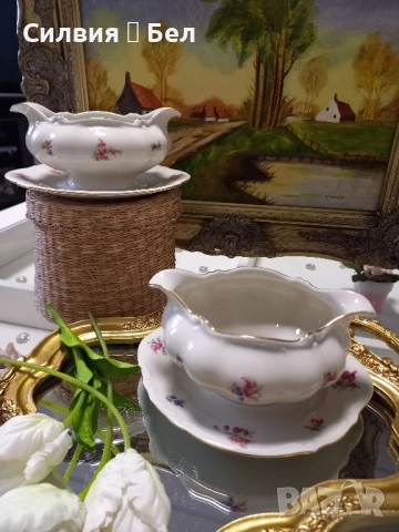 Сосиера, ретро порцелан, снимка 5 - Сервизи - 51840908