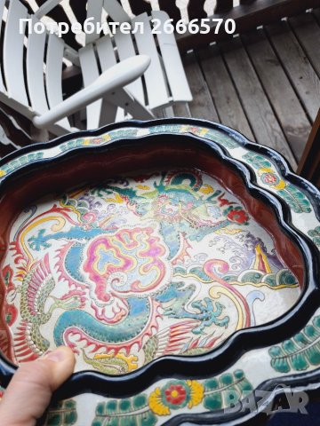 Китайска порцеланова чиния, снимка 16 - Антикварни и старинни предмети - 41271004