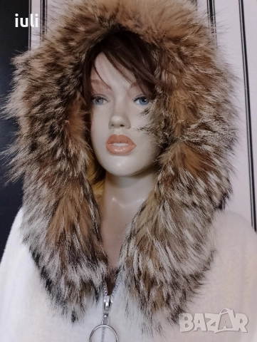 намаление на палто от кашмир с лисица , снимка 3 - Палта, манта - 52075892