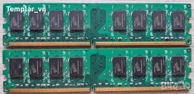 GEIL 2x2 DDR2 1066 PC2 8500 AT 1171, снимка 2 - RAM памет - 50702646