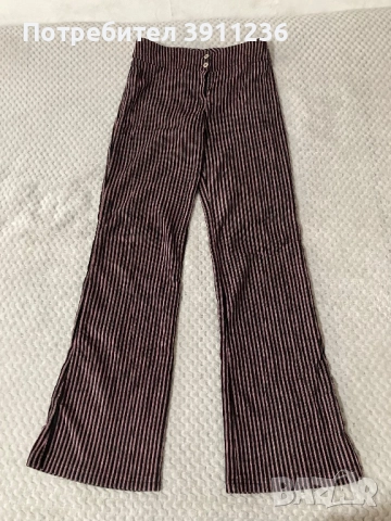 Джинсов панталон с широк крачол 