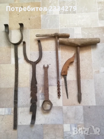 Стари инструменти за направа на колела за каруца, ръчно изработени,, снимка 3 - Антикварни и старинни предмети - 39969492