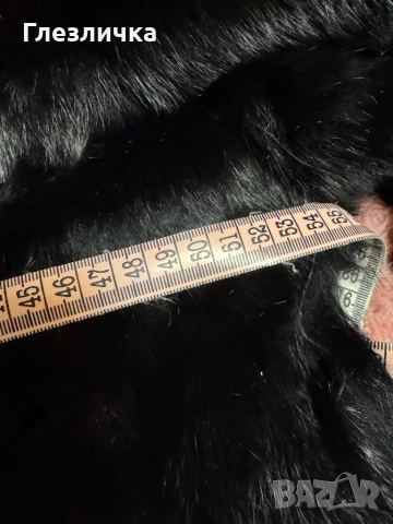 Кожухче от естествен косъм, черен цвят, снимка 5 - Палта, манта - 53179120
