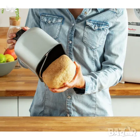 НОВА  Хлебопекарна Tefal Pain Doré PF210138, 700 W, 1000 гр, 12 програми, 3 настройки, Бял/Черен , снимка 6 - Хлебопекарни - 56192389