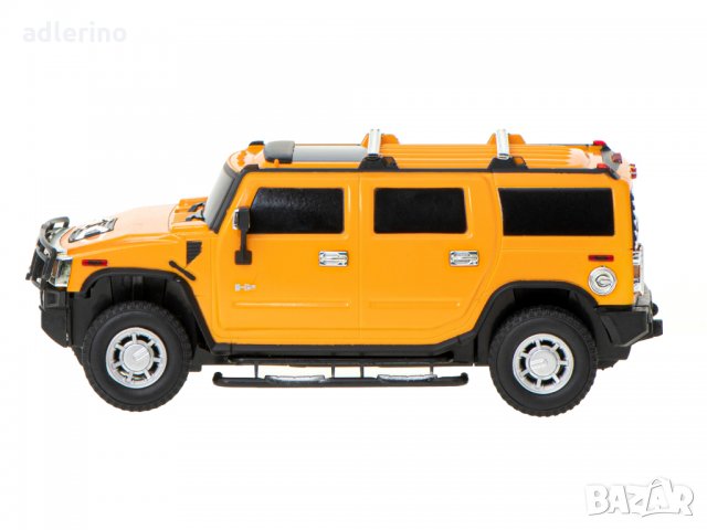 Лицензиран RC Hummer H2 автомобил, 1:24, жълт, мини джип, снимка 3 - Електрически играчки - 34394271
