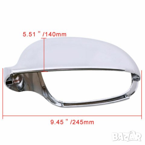 хромирани капаци за огледала за VW Golf MK5 (03-09) EOS,JETTA,PASSAT, снимка 3 - Аксесоари и консумативи - 40504082