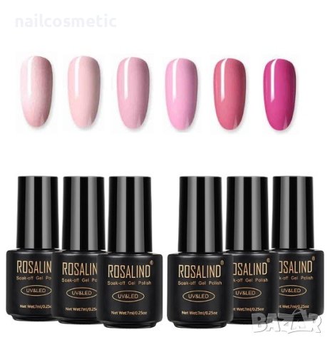 UV&LED ГЕЛ ЛАК 6 ЦВЯТА КОМПЛЕКТ - 198