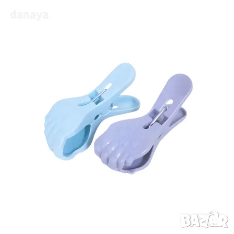 5657 Големи щипки за пране Крачета, 6 броя, снимка 2 - Сушилници - 49039256