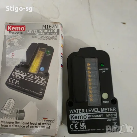 Немски индикатор за ниво на водата Kemo Electronic M167N – ЧИСТО НОВ 