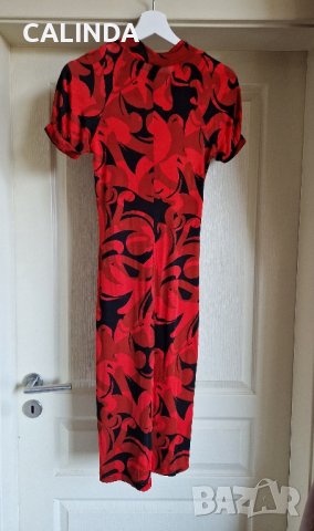 MANGO червена рокля по тялото, снимка 3 - Рокли - 42388542