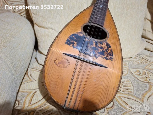 Ретро италианска мандолина, снимка 4 - Струнни инструменти - 55982347