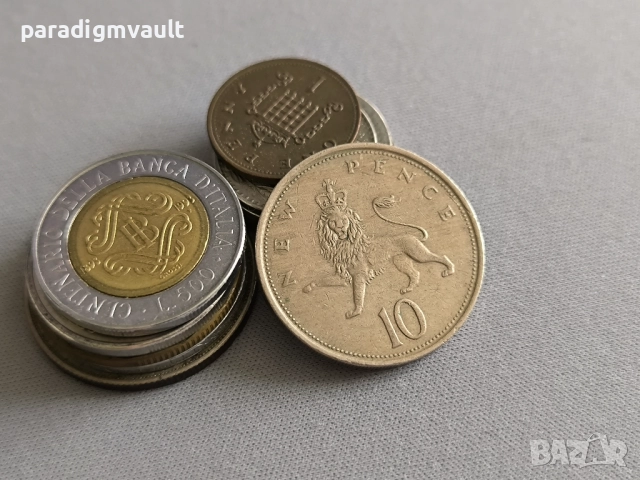 Монета - Великобритания - 10 пенса | 1978г.