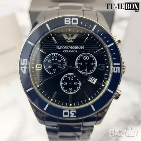 Emporio Armani AR1429 Ceramica Leo Chronograph. Нов мъжки часовник, снимка 2 - Мъжки - 38780035