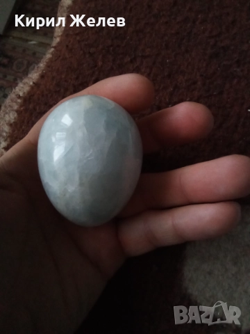 Яйце от лунен камък 51762, снимка 8 - Антикварни и старинни предмети - 52717048