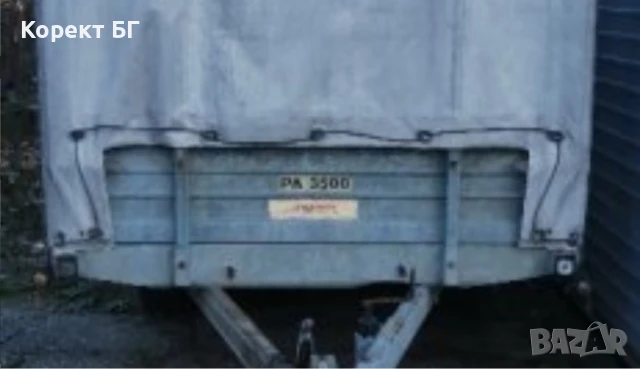 Ремарке Понгратц ПА 3000 Т Pongratz PA 3000 T 2 две оси и брезент. Намира се в град Габрово , снимка 4 - Ремаркета - 51232420